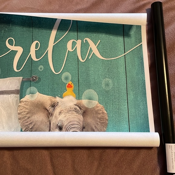 Canvas Wall Art- “Relax” NIB - Picture 7 of 7